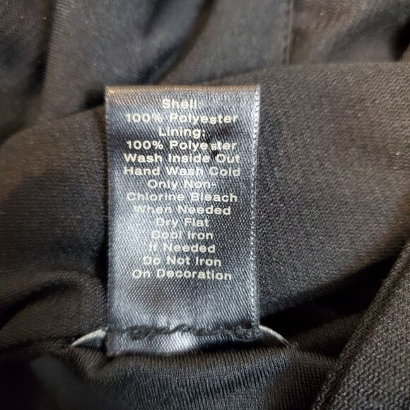 90s Y2k Sequin Beaded Mesh Babydoll Top Black Whimsigoth Fairy Grunge L - Picture 10 of 10